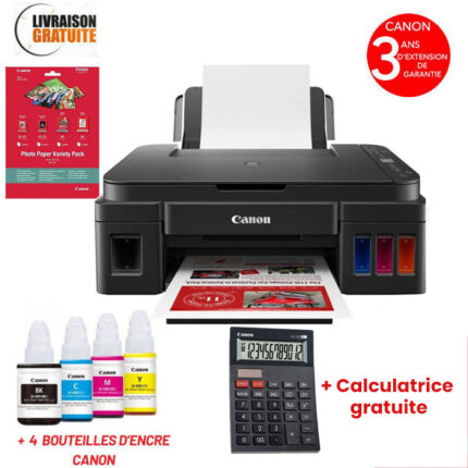 Imprimante CANON PIXMA G3410 Multifonction à Réservoir Intégré Wi-Fi