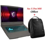 PC PORTABLE GAMER MSI THIN 15 B13UCX I5 13È GÉN 8GO RTX 2050