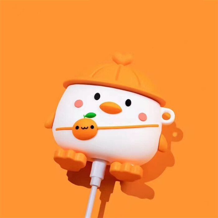 Pochette pour Airpods (1-2-3ème Gen – Pro) – Canard Orange – Image 3