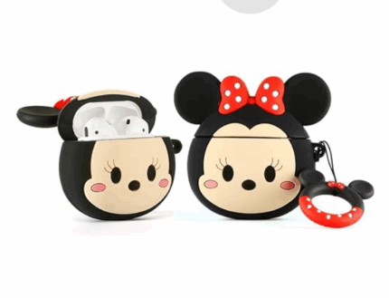 Minnie Mouse – Coque de Protection 3D en Silicone pour AirPods 1 & 2