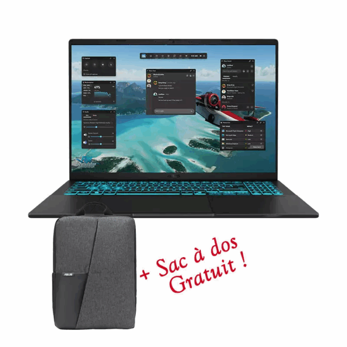Pc Portable Gamer ASUS V16 - V3607VJ-RP086, Intel core 5-210H, 8Go, RTX 3050 -16" WUXGA 144Hz – Image 1