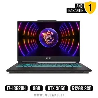 MSI Thin 15 B13UDX-3257XFR | FHD 15.6" IPS | Intel i7-13620H | RTX 3050 | 8GB Ram | 512 GB