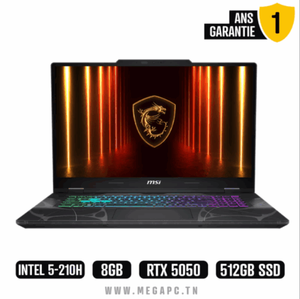 MSI CYBORG 17 B2RWEKG-046XFR 17.3" FHD 144Hz | Intel Core 5 210H | RTX 5050 | 8GB Ram | 512 GB