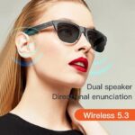 Lunettes de Soleil Connectées Bluetooth avec Son Stéréo et Protection UV – Écouteurs intégrés sans fil – Image 3