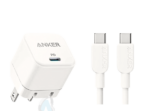 Chargeur Anker avec câble USB-C inclus.