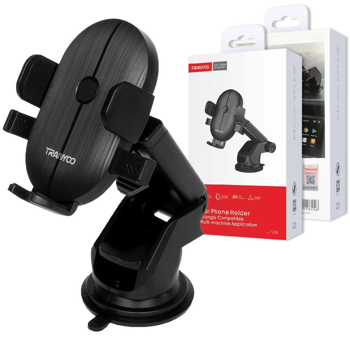 TRANYOO-T-Z16-DashboardWindshield-Car-Mount-Mobile-Suction-Cup-Phone-Holder-Strong-Sticky-Gel-Pad-For-iPhone-Samsung-Other-Cell-Phones-2 Support Téléphone Voiture Tranyoo T-Z16 – Image 1